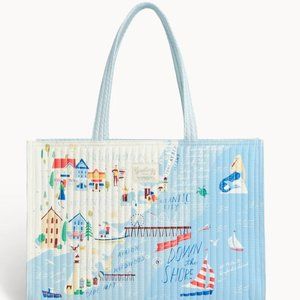 Down the Shore Quilted Market Tote - Jersey Shore